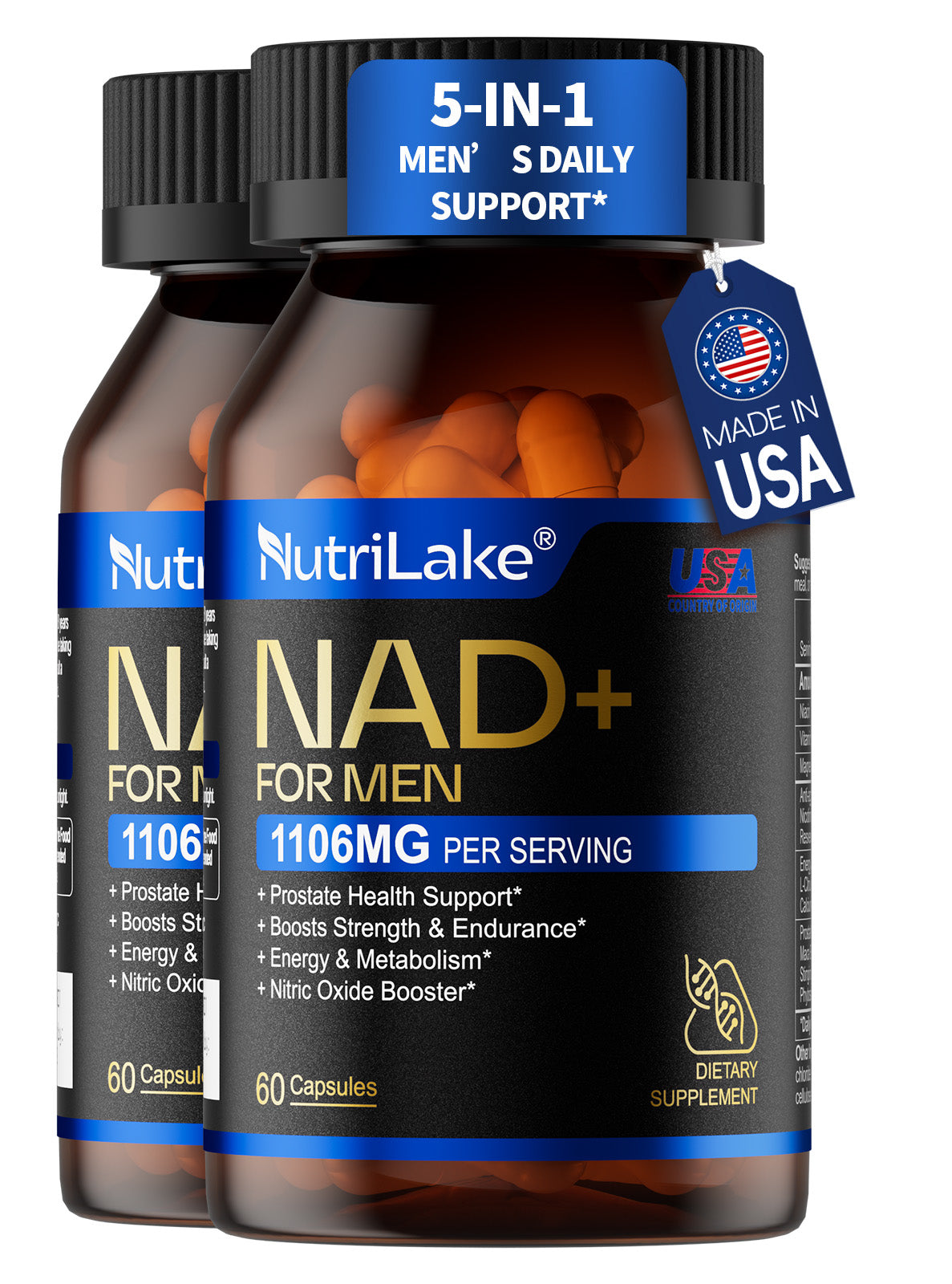 NutriLake® NAD+ FOR MEN | Advanced Recovery & Vitality Formula