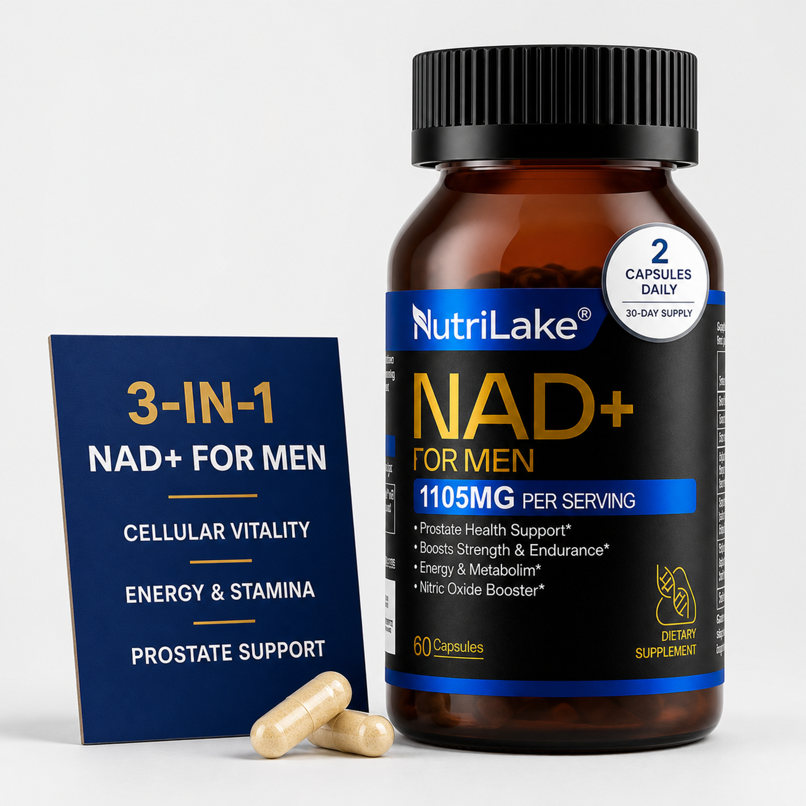 NutriLake® NAD+ FOR MEN | Advanced Recovery & Vitality Formula