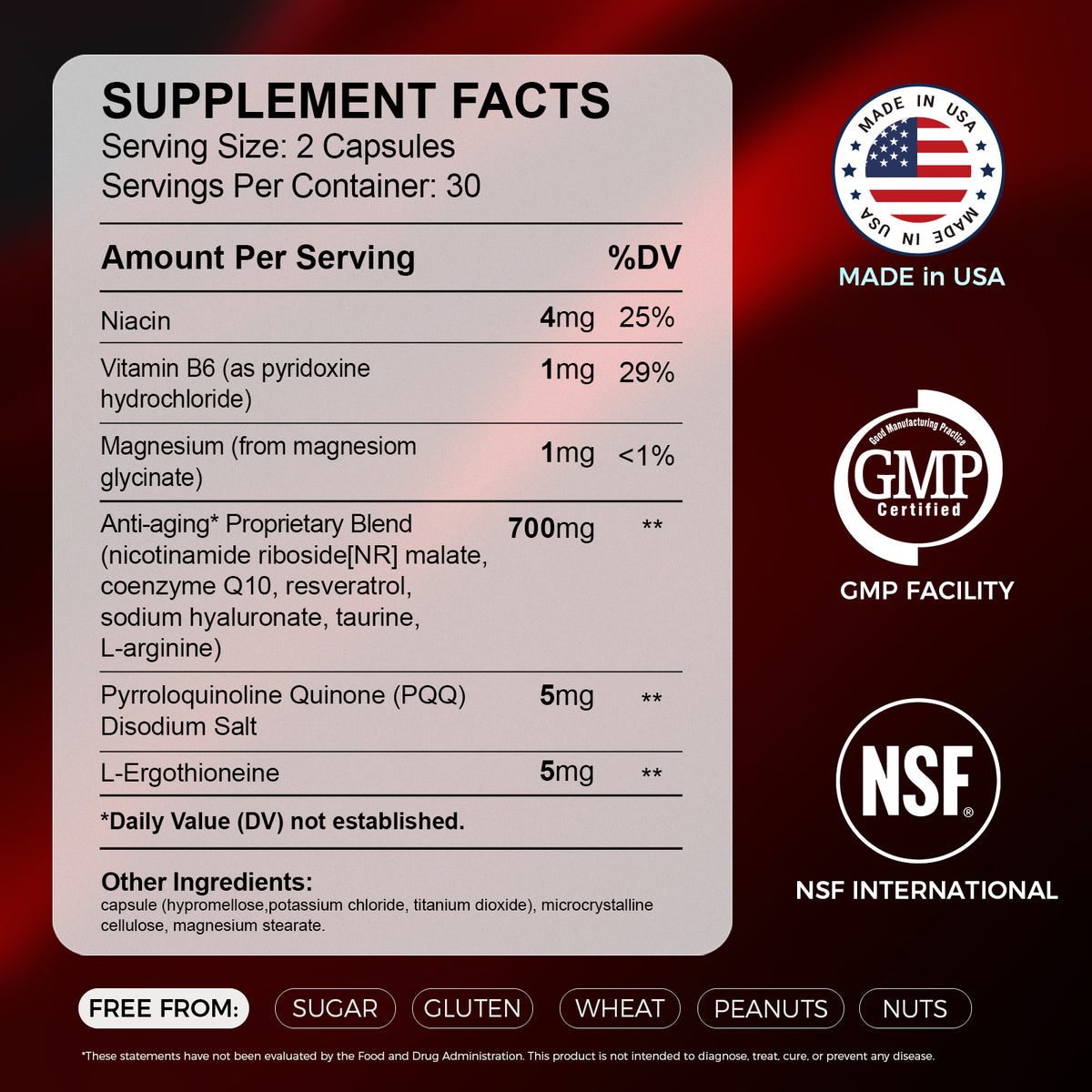 NutriLake® NAD+ FOR WOMEN: Cellular Renewal & Radiance Support