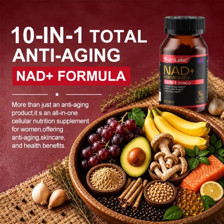 NutriLake® NAD+ FOR WOMEN: Cellular Renewal & Radiance Support