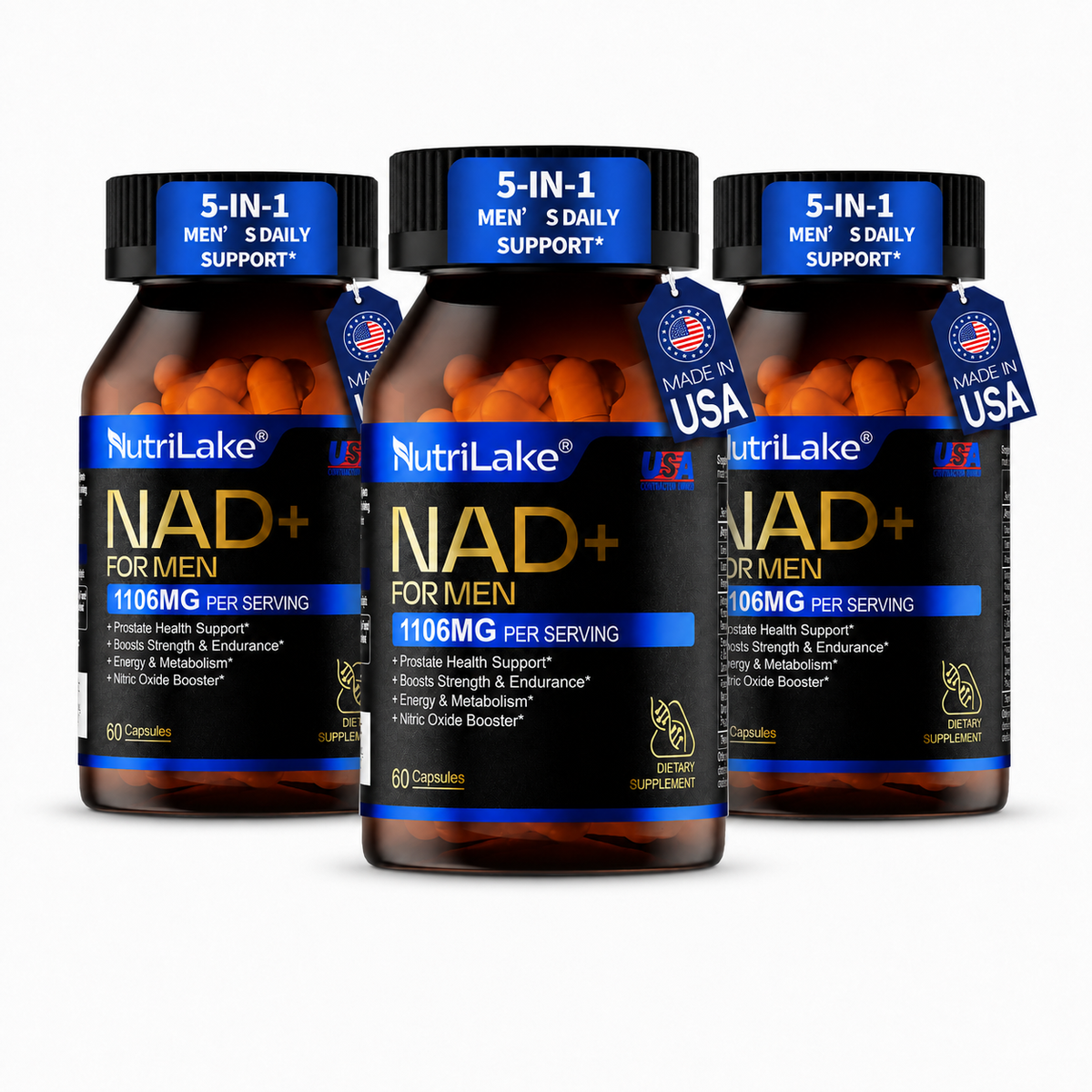 NutriLake® NAD+ FOR MEN | Advanced Recovery & Vitality Formula