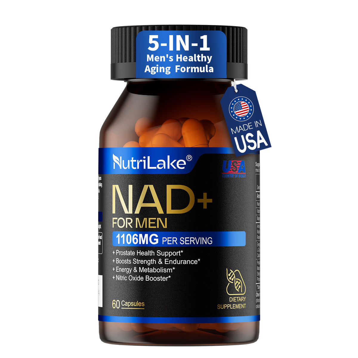 NutriLake® NAD+ FOR MEN | Advanced Recovery & Vitality Formula